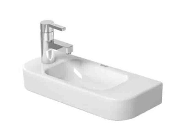 duravit happy d2 ceramic wall mounted bathroom sink   1 584x438