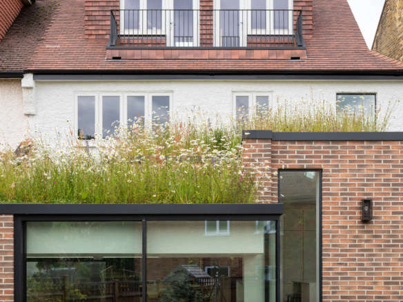 fraher findlay wildflower roof courtyard house1  