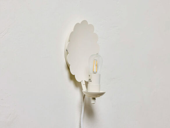 nickey kehoe scallop sconce plug in  